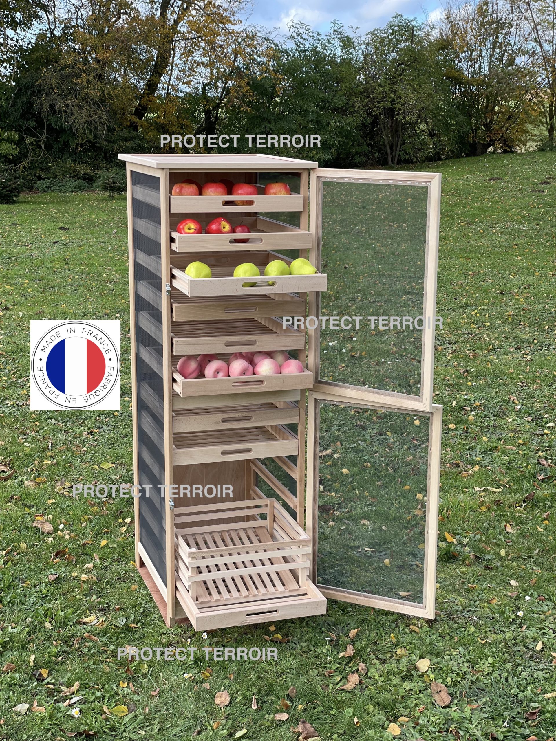 Garde manger en bois (fruitier/ légumier) hauteur 150 cm - Ducatillon